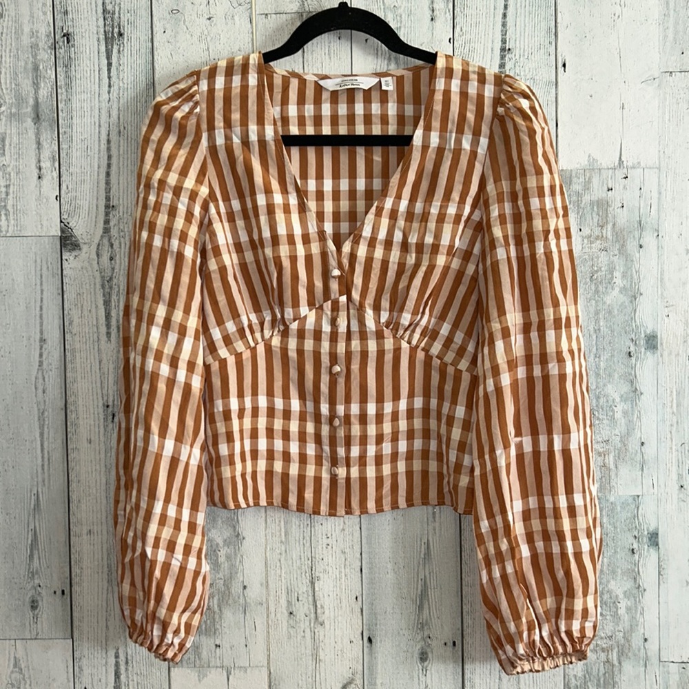 Paris Altier & other Stories checkered Top